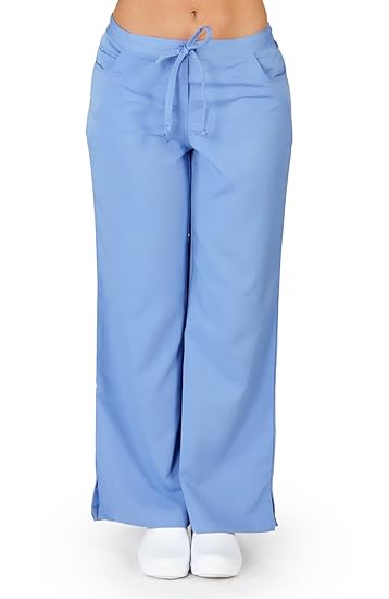 Buy Ultra Soft Brand Scrubs Womens Junior Fit 5 Pocket Scrub Pant Ceil Blue 36160 Small At Amazon In