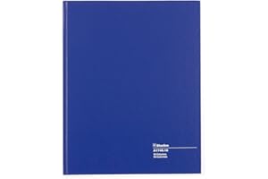 Blueline Columnar Book, Perfect Binding, 18 Columns with Description, 80 Pages, 12-1/4-Inch x 9-7/8-Inch, Blue (A1740.18)