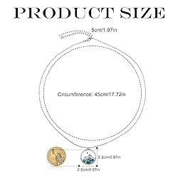 Mustard Seed Necklace, Round Colorful Mountain