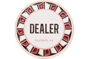 SLOWPLAY Nash Casino Grade Pro Dealer Button for Texas Holdem Poker, 2 Inch Poker Dealer Buttons, Luxury Poker Accessories, Z