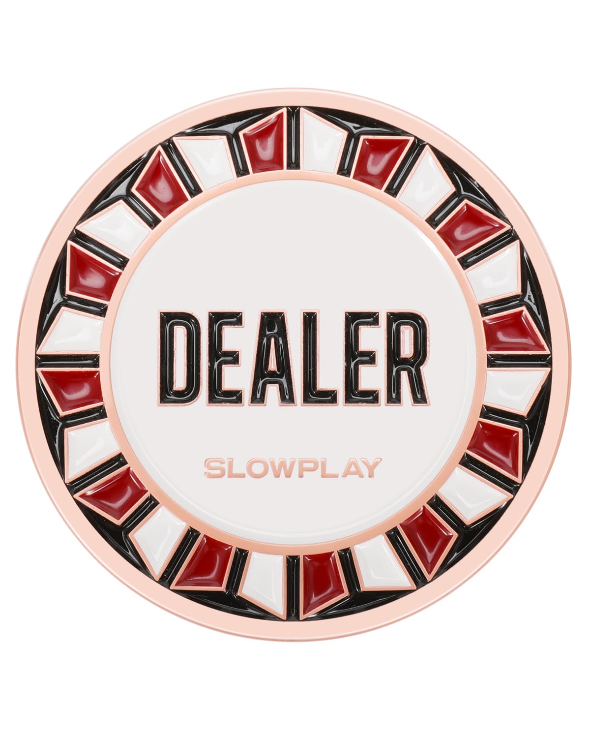 SLOWPLAY Nash Casino Grade Pro Dealer Button for Texas Holdem Poker, 55mm Poker Dealer Buttons, Luxury Poker Accessories, Zinc Alloy Material