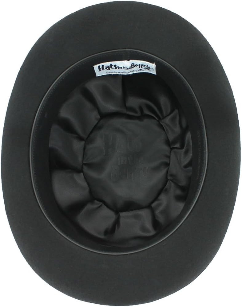 Belfry Bowler Derby 100% Pure Wool Theater Quality Hat in Black Brown Grey Navy Pearl Green at  Men’s Clothing store