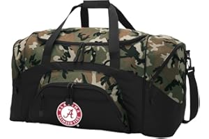 BROAD BAY Large Alabama Duffel Bag Camo Alabama Suitcase Duffle Luggage Gift Idea for Men Man Him! (Classic Camo - Alabama Round Logo)