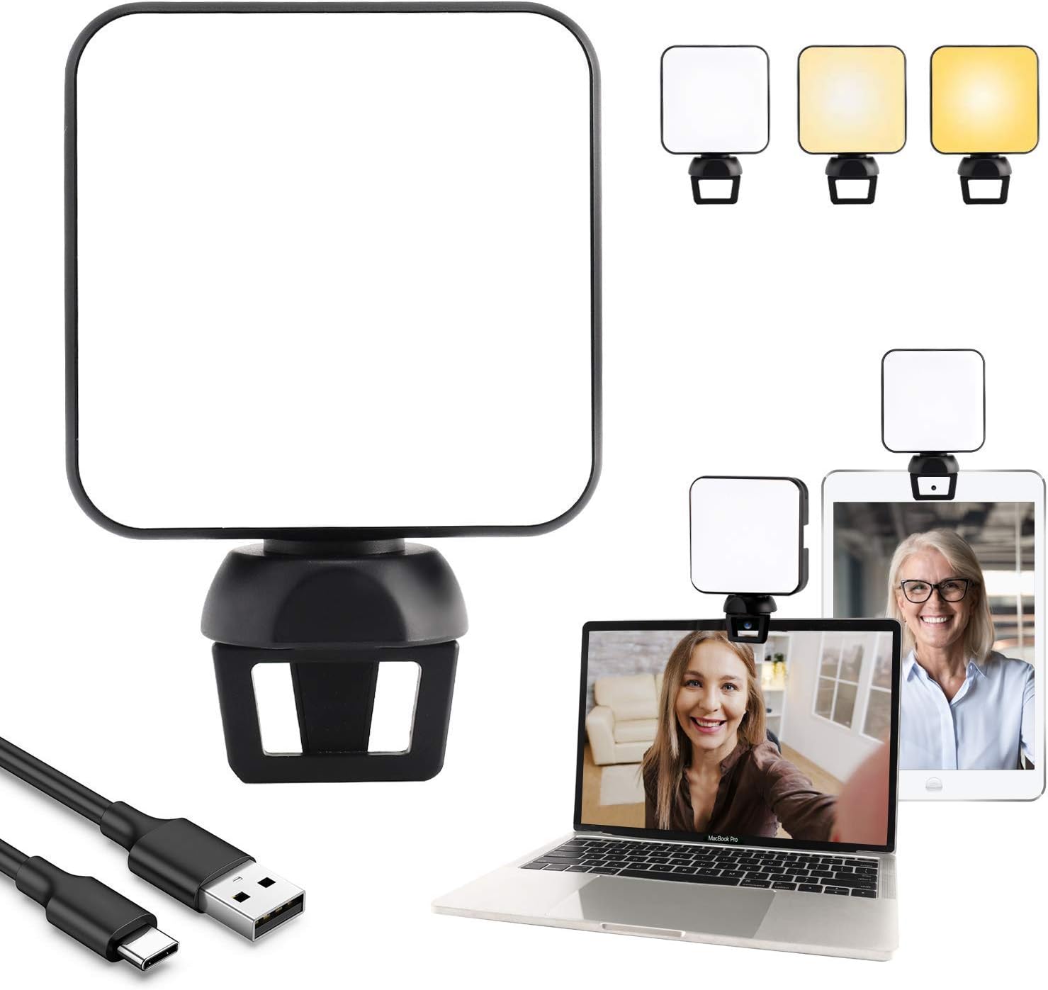 Video Conference Lighting Kit,Laptop Light for Video