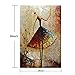 Metuu Oil Paintings, Ballet Dancer Girl Paintings Modern Home Decor Wall Art Painting Wood Inside Framed Hanging Wall Decoration Abstract Painting Ready to Hang 24x36inch