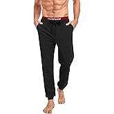 COLORFULLEAF Men's Cotton Pajama Pants Soft Jogger Breathable Lounge Sleepwear Pants with Drawstring & Pockets