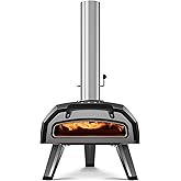 Ooni Karu 2 Multi-Fuel Outdoor Pizza Oven - Wood and Gas Outdoor Pizza Oven with Pizza Stone & Intergrated Thermometer, Pizza