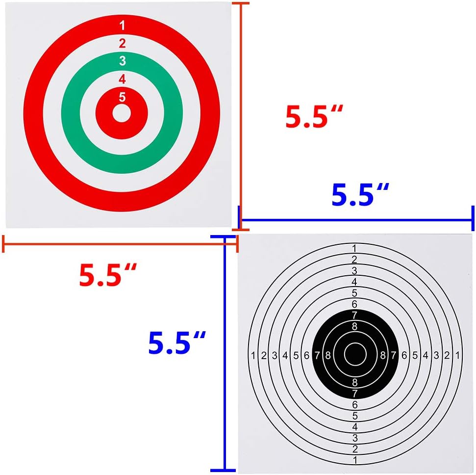 GearOZ Pellet Trap, BB Trap Target with Heavy Steel Metal and Wall-mounted Design, 10 Pcs Target Papers Included : Sports & Outdoors