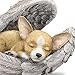 The Hamilton Collection Blake Jensen Chihuahua Leave Paw Prints On Our Hearts Wrapped in Angel Wings Figurine
