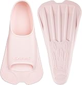 CAPAS Swim Training Fins Comfortable Silicone Short Blade Pink XXS Kids