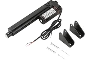 MAOPINER 6" DC12V Stroke Linear Actuator with Mounting Bracket, 900N(202lbs) Maximum Lift 10mm/s for Recliner TV Table Lift Massage Bed Electric Sofa Home Automation Linear Actuator (1, 6inch/ 150 mm)