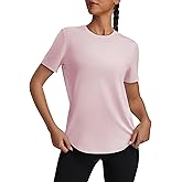 kakola Workout Tops for Women Loose Fit Short Sleeve Shirts Crew Neck Athletic Yoga Basic T Shirts