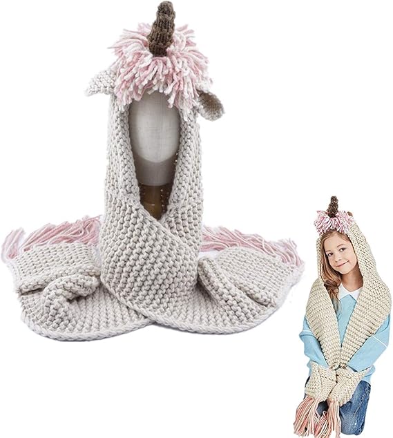 unicorn hat scarf and gloves set