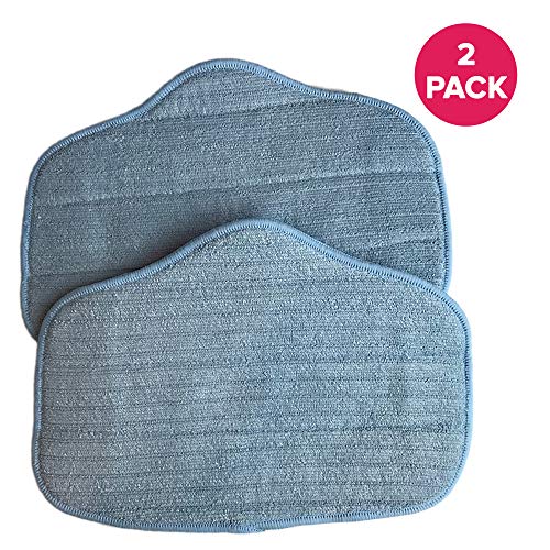 2 Washable Microfiber Steam Cleaner Pads Fits SteamMax