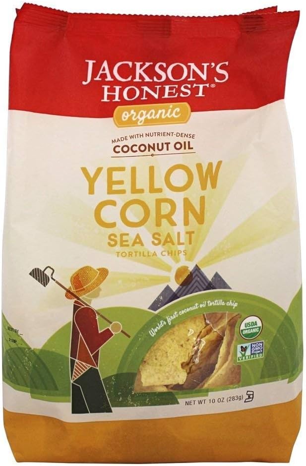 Jacksons Honest Chips Chip Tortilla Yellow Corn organic, 10 oz