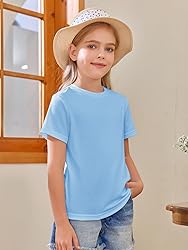 Girls Short Sleeve T Shirts Kids Summer Tops