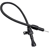 HAHAHA -TH350/TH400 Dipstick Turbo 350/400 Firewall Mounted Flex Transmission Oil Dipstick Compatible with GM/Chevy (Black)