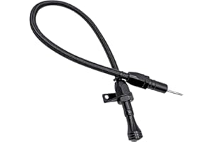 HAHAHA -TH350/TH400 Dipstick Turbo 350/400 Firewall Mounted Flex Transmission Oil Dipstick Compatible with GM/Chevy (Black)