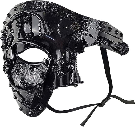 Venetian Casanova Mask for Men, Bauta With Hat, Papier-mâché, Carnival Mask, Halloween Mask Venetian Casanova Mask for Men, Bauta With Hat, Papier-mâché, Carnival Mask, Halloween Mask