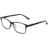 Foster Grant Unisex Payton Anti-fog Blue Light Readers Rectangular Reading Glasses