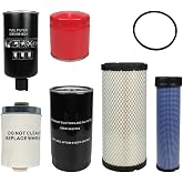 006000455F1 Fuel, Oil, Hydraulic Filter Kit Fit for Mahindra 4540 4550 Tractors Replace 006000456F1, E006018618D1, 001081778R93, 006017310B1, 000013427P04