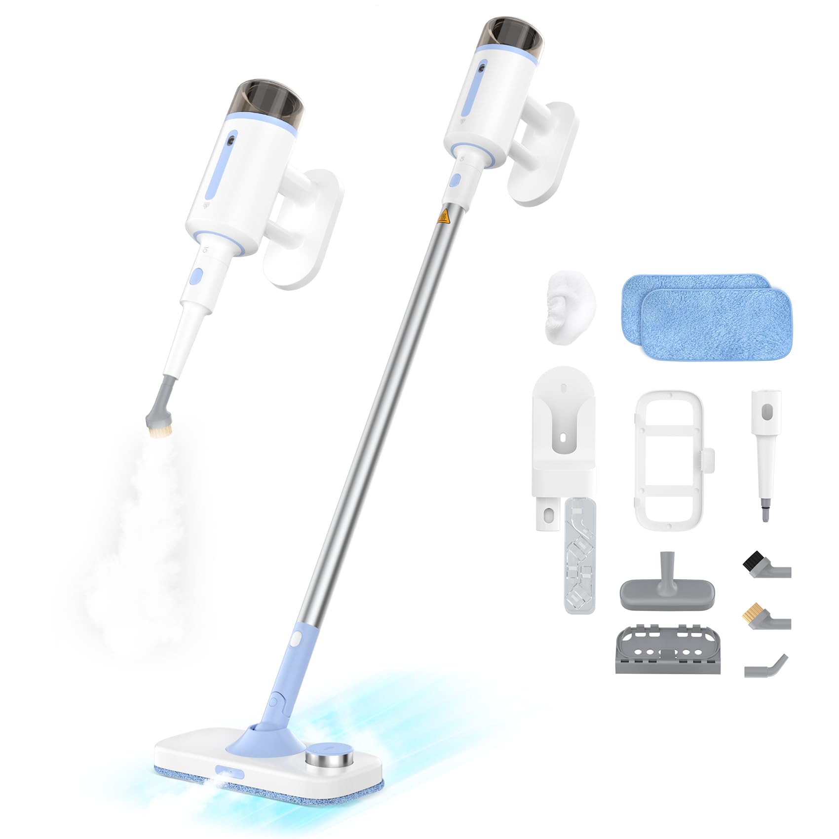 Photo 1 of Munoje 7 in 1 Steam Mop for Floor Cleaning, Multipurpose Floor Steamer with Detachable Handheld Steam Cleaner Perfect for Hardwood Floors, Clothes, Windows, Tiles, Furniture, Carpet, Whole Home Use