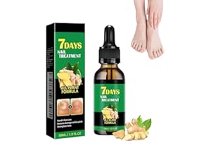 USHJNV 7 Days Ginger Nail Treatment, Nail Serum Ginger Cuticle Care Nail Treatment Oil (30ml)