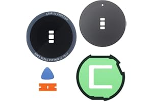 Ubrokeifixit Gear S3 Frontier Back Rear Door Glass Cover Case Replacement with Adhesive for Samsung Gear S3 Frontier SM-R760 SM-R765