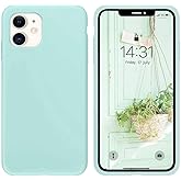 IceSword Compatible with iPhone 11 Case, Thin Liquid Silicone Case, Soft Silk Matte Pure, Gel Rubber Full Body, Cool Protective Shockproof Cover 6.1" iP11 - Mint Green