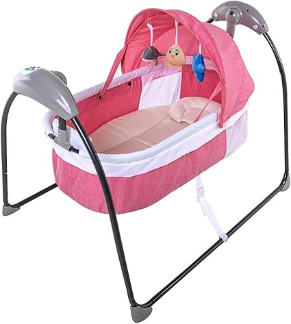 Balancelle Pour Bebe Accueil Confortable Berceau Inclinable Balancement Panier De Couchage Music Remoter Control Bebe Nouveau Ne Balancent Balancoire Rose Amazon Fr Cuisine Maison