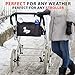 Top Rated Stroller Organizer Bag With Bonus Large Hook - Universal Fit to Any Stroller, Top Quality Bag with Adjustable Velcro Straps, Cool Smart Design for All Baby Accessories 