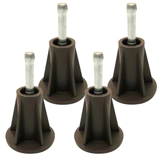 Home Paradise [New Model Steel Stem Plastic Bed Frame Feet Set of 4