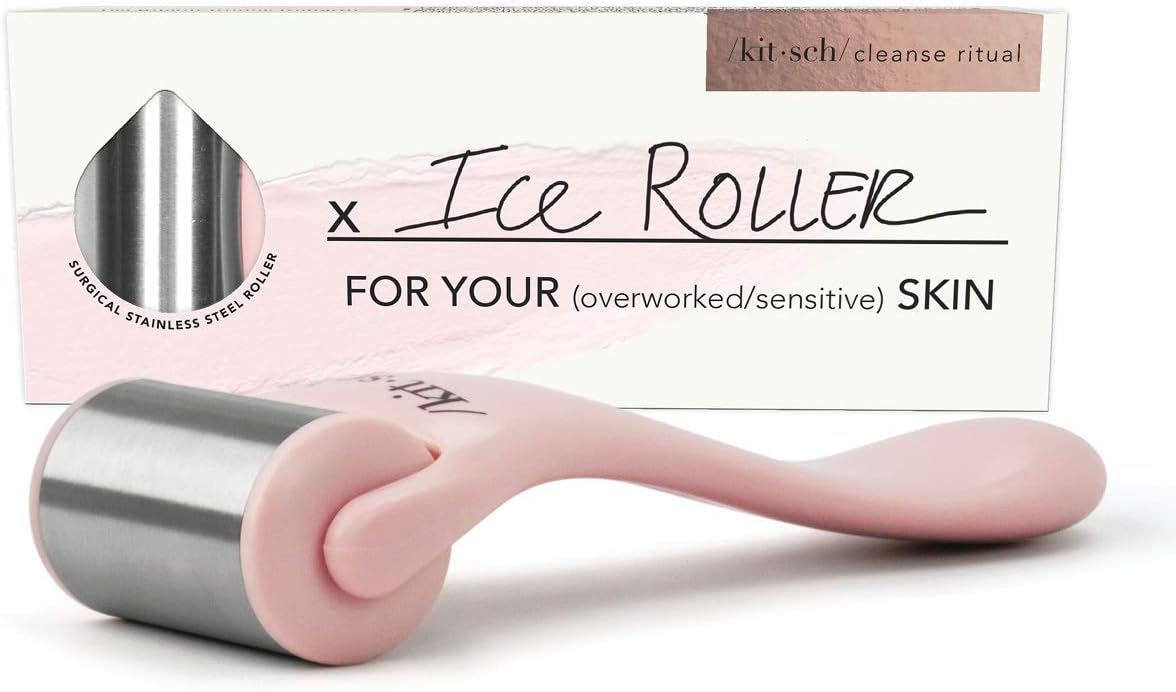 Kitsch Ice Roller, Stainless Steel Facial Roller, Cooling Face Roller