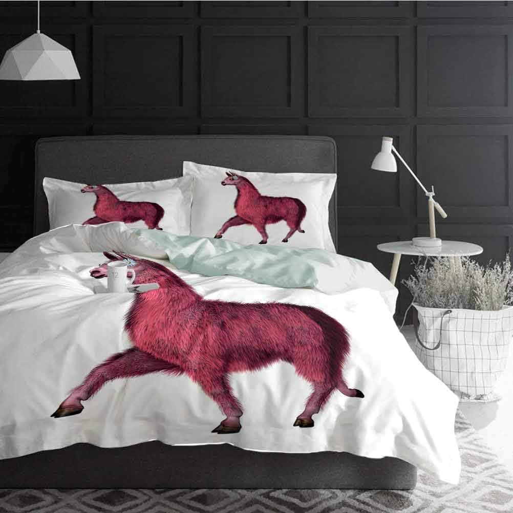 HouseLook Duvet Cover Set Quilt Cover Llama Pattern Printed Comforter