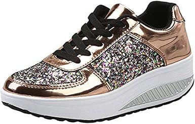 sequin platform shoes