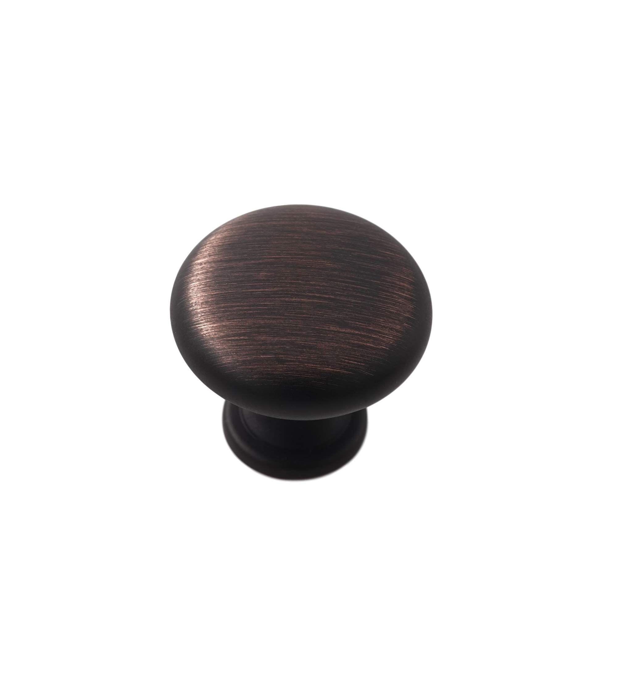 HESTIA HARDWARE 25 Pack | Oil Rubbed Bronze Round Cabinet Pulls and Knobs for Kitchen, Dresser and Drawer(Z5.25.O)