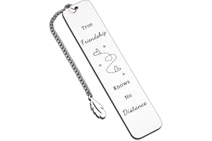AMBREGRISSUN Long Distance Friendship Bookmark Going Away Gifts for Women Men Best Friends BFF Besties BFF Soul Sisters Girls Teens Kids Leaving Moving Birthday Christmas Graduation Wedding Farewell Gifts for Her