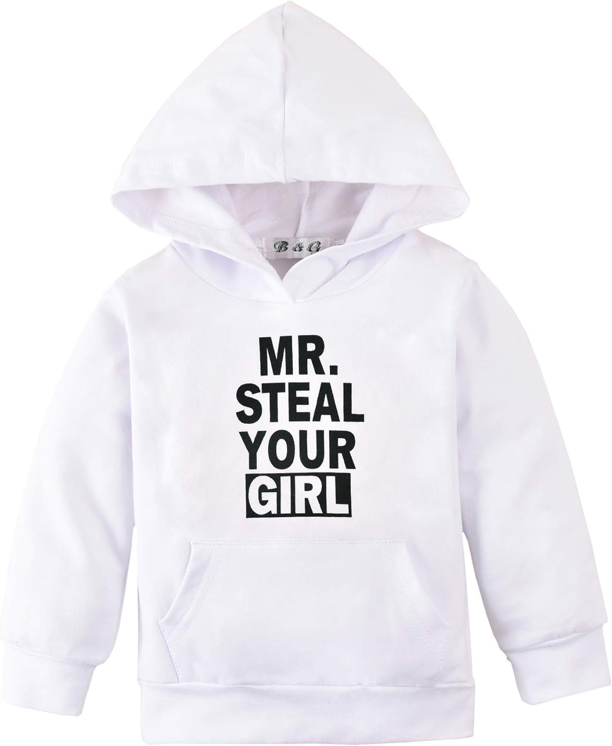 Toddler Baby Long Sleeve Hooded Sweatshirt Pocket Pullover Hoodies for Boys Girls: Clothing