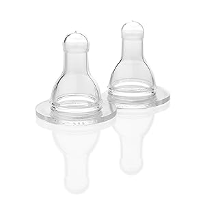 Lifefactory BPA-Free Stage 2 (3-6 Months) Silicone Nipples, 2-Pack