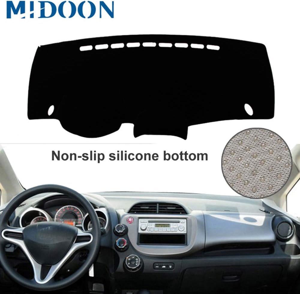 MIDOON for Honda Board Cover Pad Carpet Car Dashboard Cover Dash Mat Dash Pad DashMat (for Honda Fit Jazz 2009-2013)