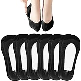 Oureamod No Show Socks Women Low Socks Non Slip Flat Boat Line 6 Pairs