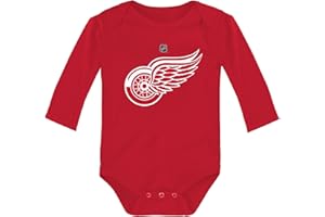Outerstuff NHL Newborn & Infants 0-24 Months Primary Logo Long Sleeve Onesie Bodysuit Creeper Romper