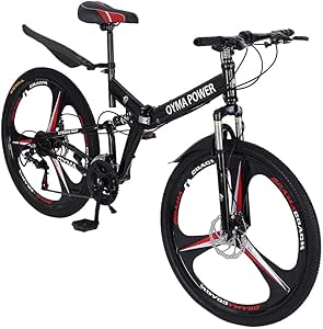 Nj508 folding mountain bike 26in 21 speed bicycle full suspension mtb bikes Clearance