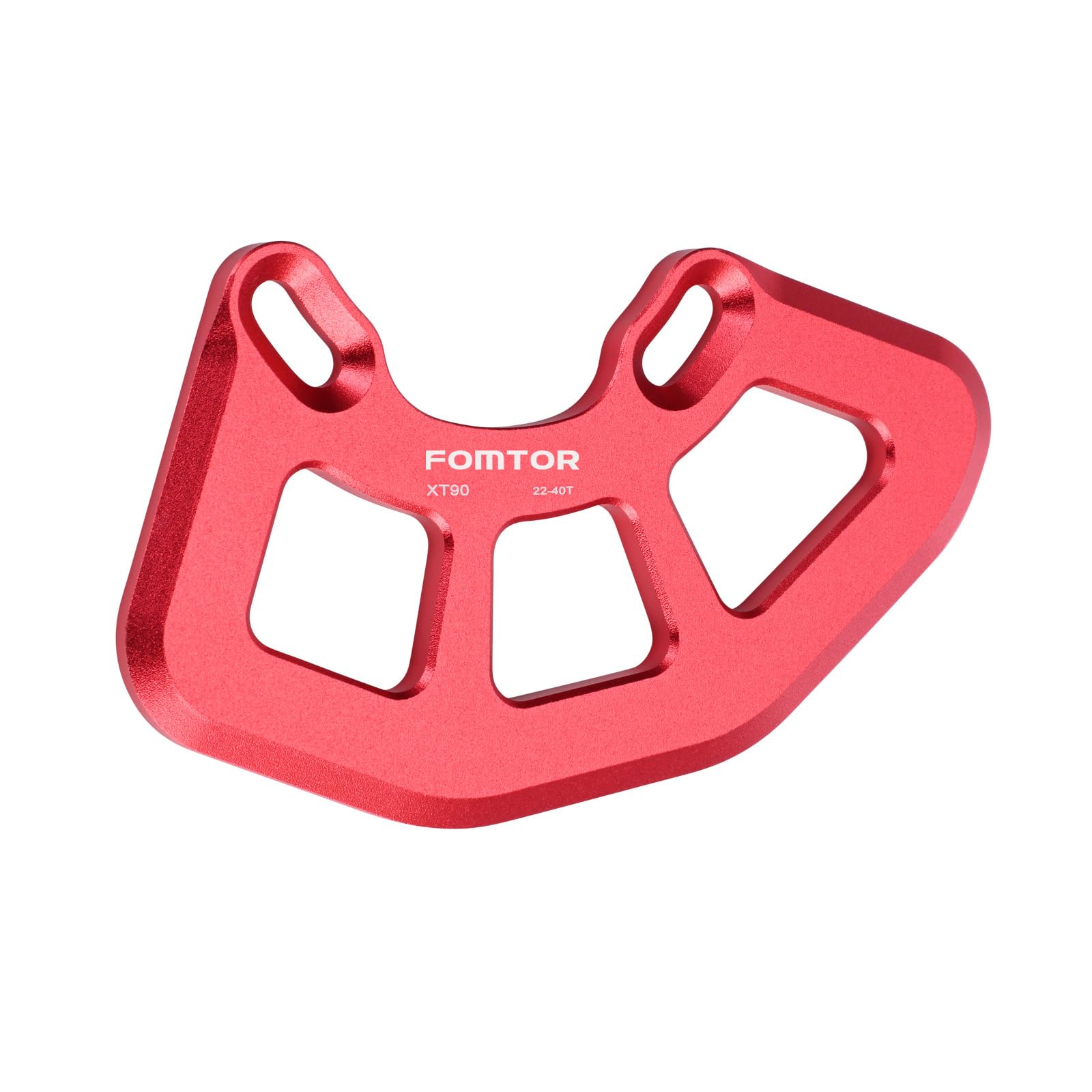 FOMTOR Chain Guide, Bicycle Chain Guard for 22-40T Chain Toothed Protector, Ultralight High-strength Aluminum Alloy Bicycle Chain Protector for Road Bike Mountain Bike Chain (Red)