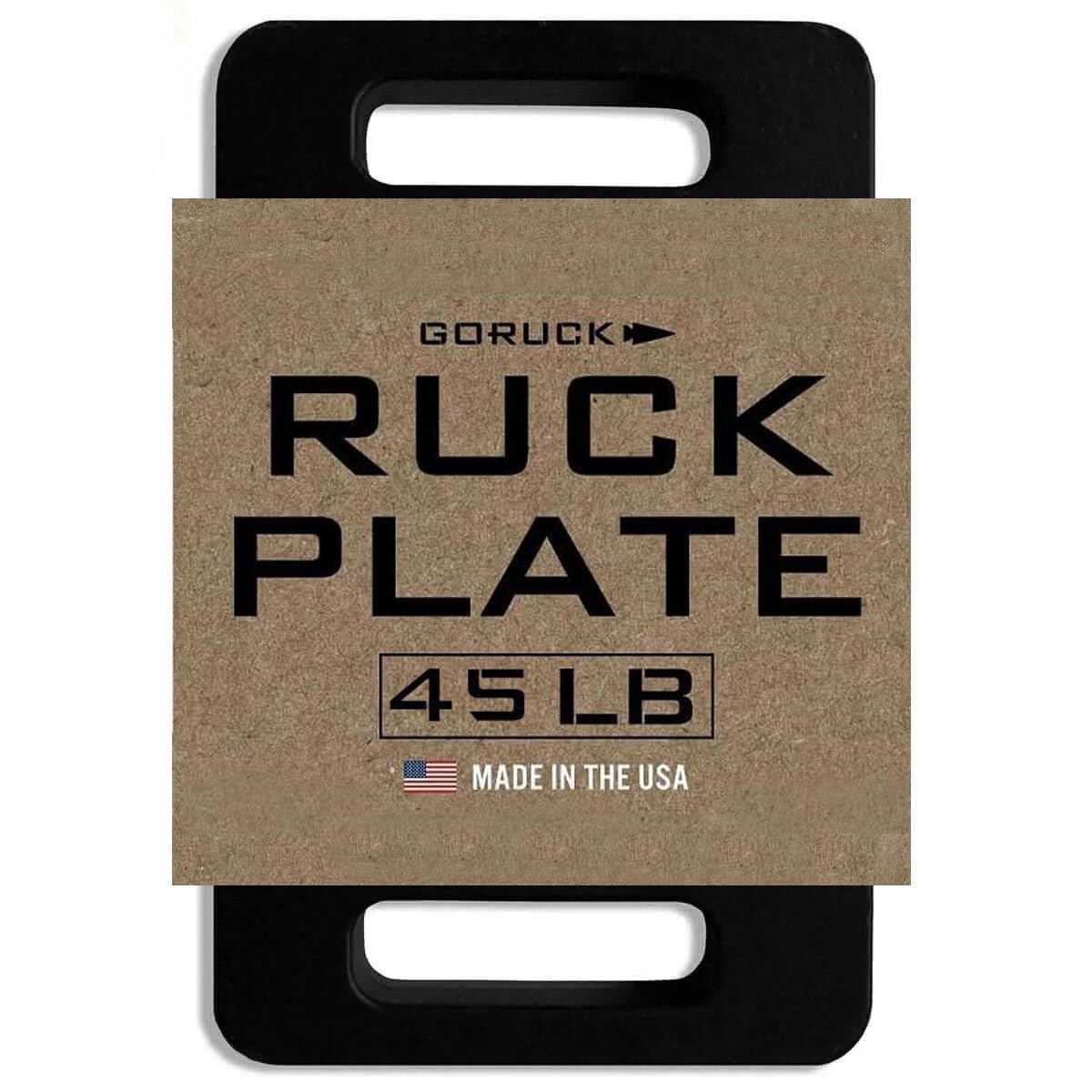 Photo 1 of GORUCK Ruck Plate 45LB (Long) - USA Made Cast Iron Weighted Plates for Vest, Rucking, Squat, Swing, Strength Training Equipment, Fitness Weights, Compatible w/Rucker & Ruck Plate Carrier, 45 LB Plates