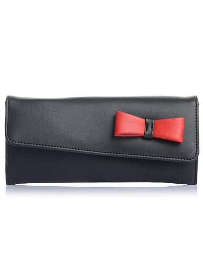 Fostelo Bow Womens Clutch (Black)