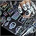 Nail Decals, Tenworld 4x100CM Punk Rock Design Nail Art Stickers Transfer Nail Manicure Tips (D)