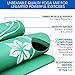 Yes4All Premium NBR Exercise Yoga Mat Printed Design – Foam Yoga Mat High Density 1/2 inch Extra Thick – Thick Yoga Mat with Carrying Strap (Mystic Lilly Green)