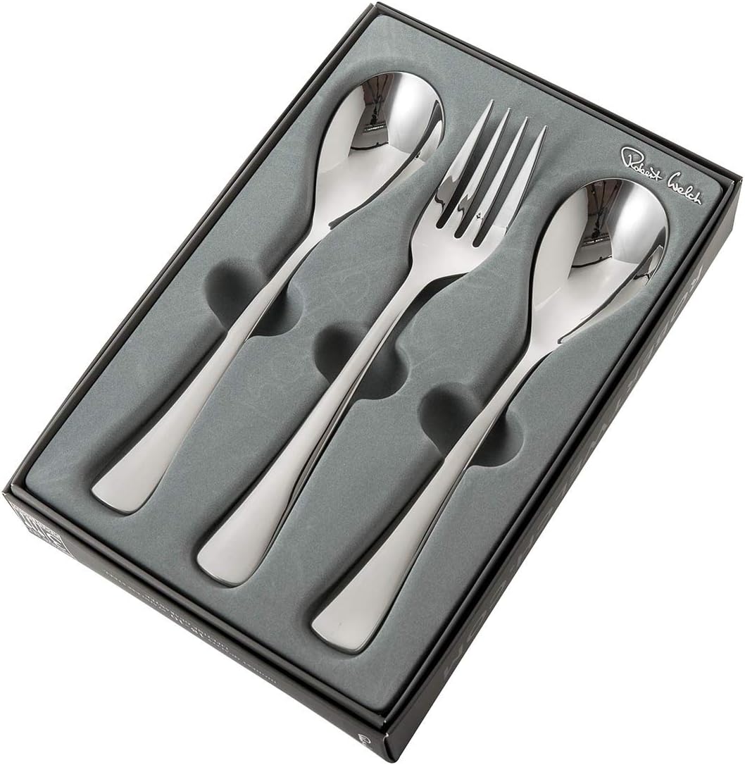 Robert Welch Malvern Bright Serving Set, 3 Piece, Silver - Image 3
