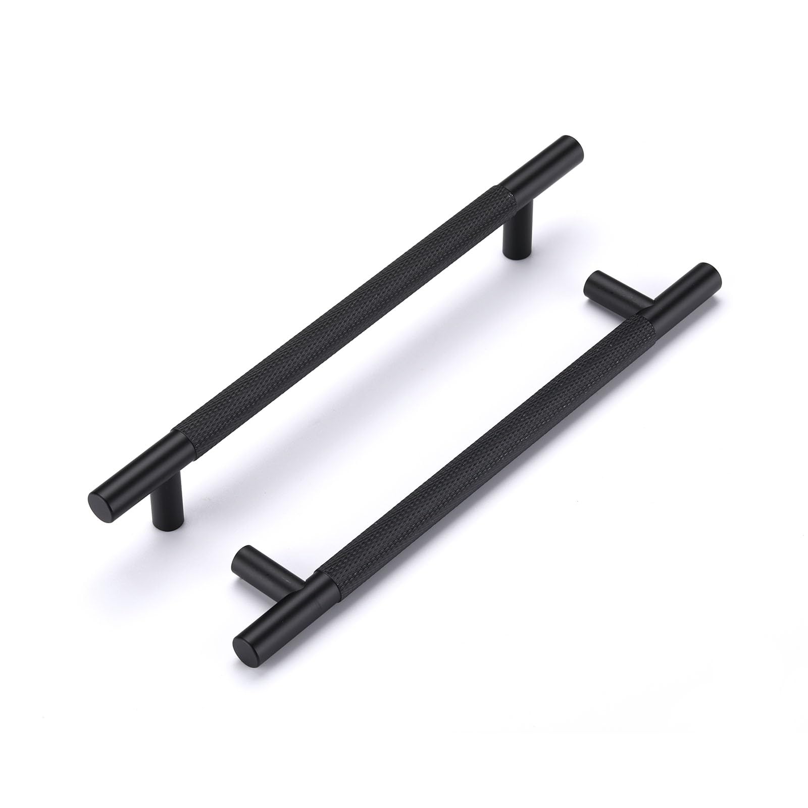 JNRFTY 10 Pack Cabinet Pulls Black Wardrobe Door Handles Cabinet Drawer Handles Kitchen for Cupboard Drawer Pulls Hole Centers 160MM